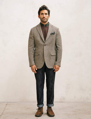 Taupe Donegal Wool Blazer | 40 Colori