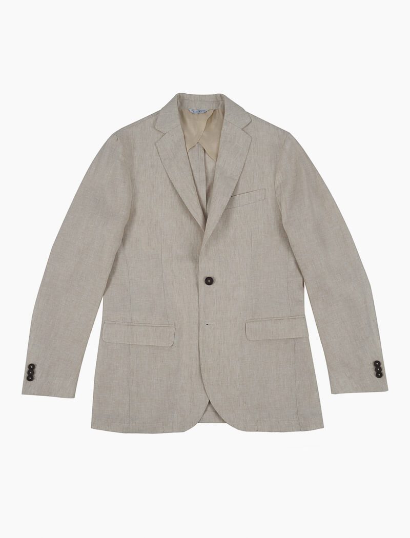 Ivory Linen Blazer | 40 Colori