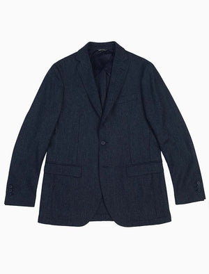 Blue Melange Wool Blazer | 40 Colori