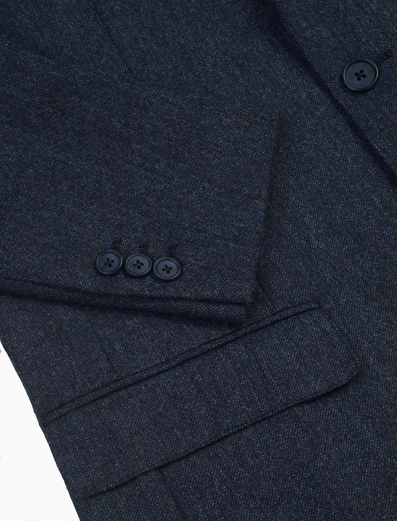 Blue Melange Wool Blazer | 40 Colori