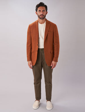 Rust Twill Lambswool Blazer | 40 Colori