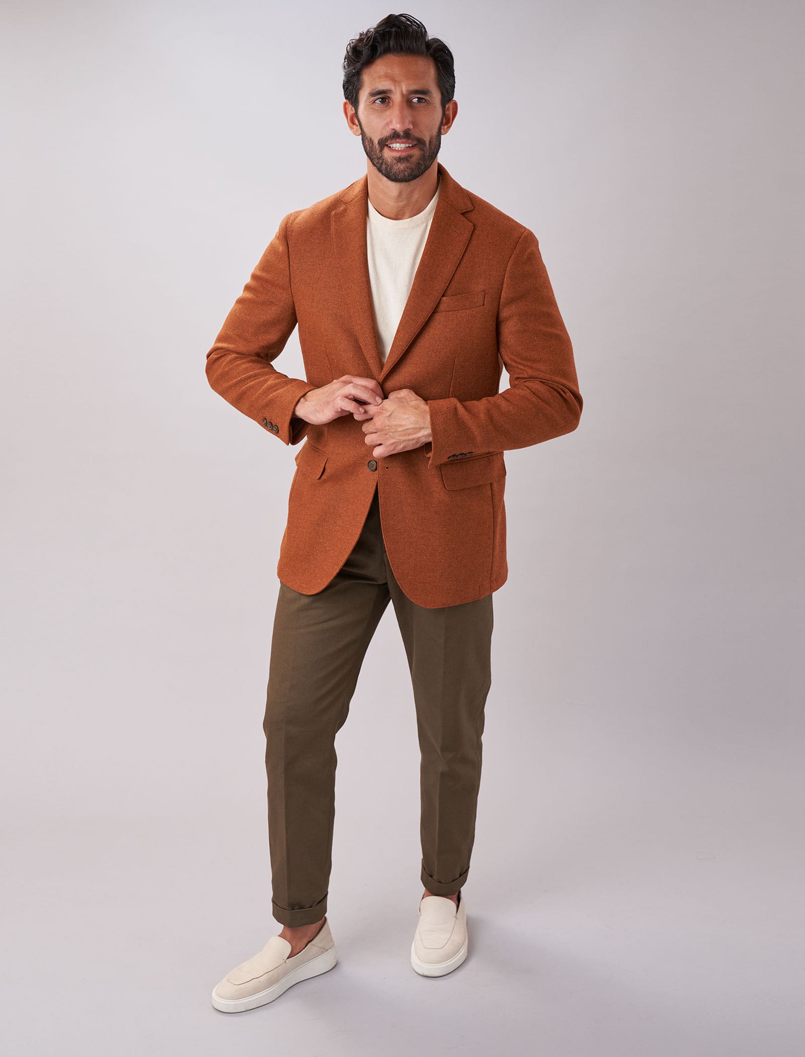 Rust Twill Lambswool Blazer | 40 Colori