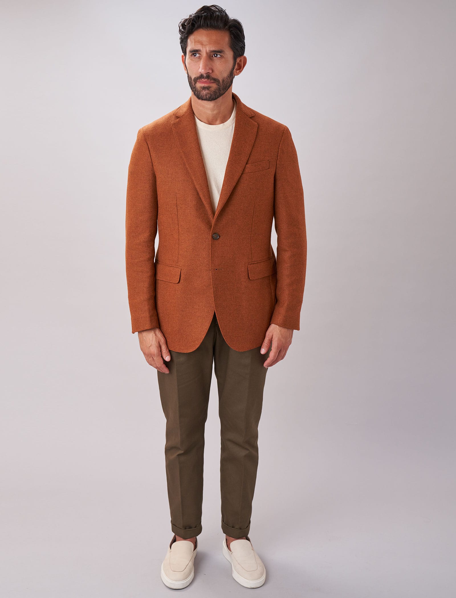 Rust Twill Lambswool Blazer | 40 Colori