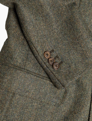 Olive Green Shetland Wool Blazer | 40 Colori
