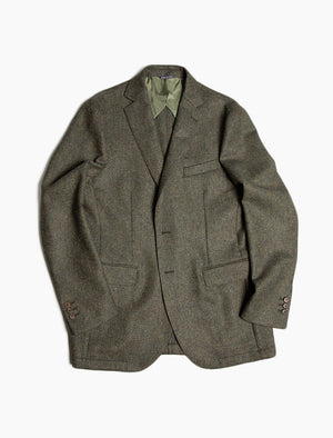 Olive Green Shetland Wool Blazer | 40 Colori