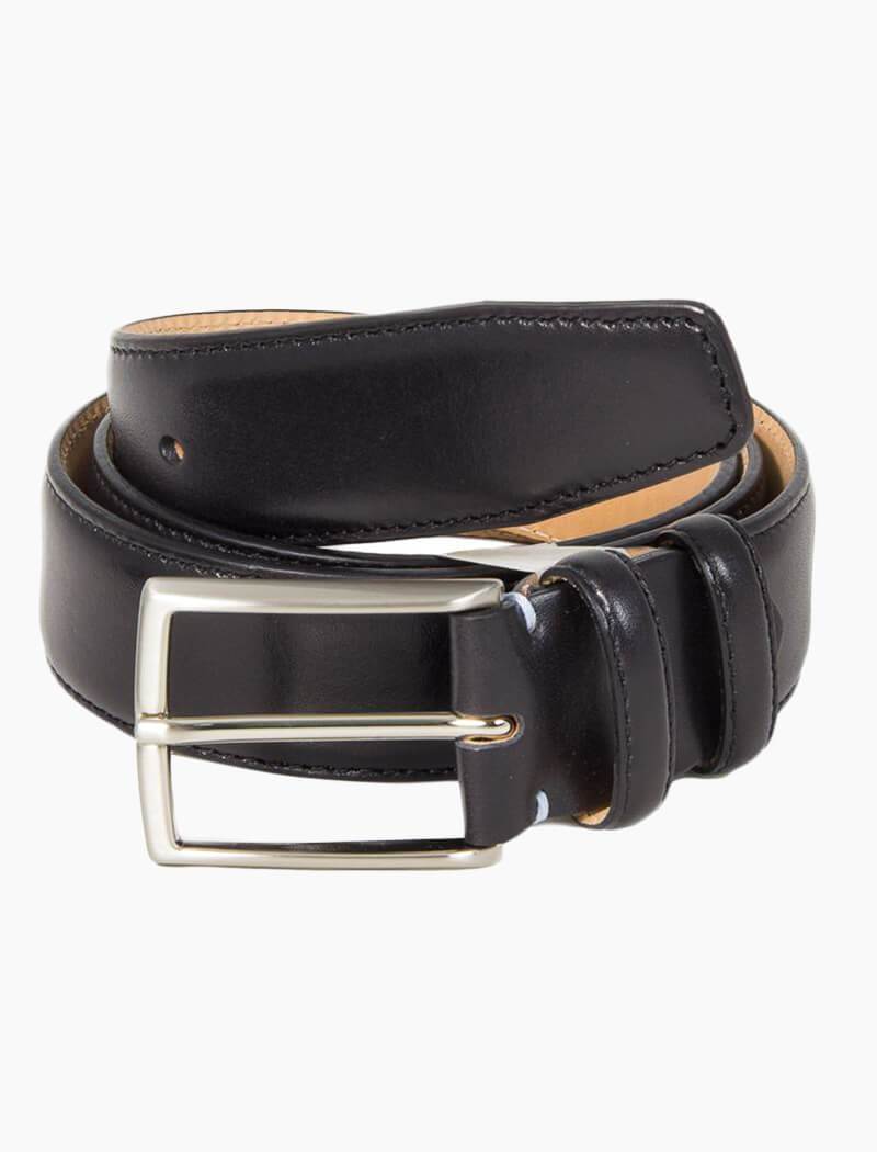 Black Verona Leather Belt | 40 Colori Made in Italy Menswear