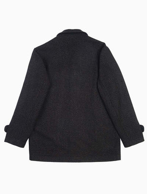 Black Melange Wool Overcoat | 40 Colori 