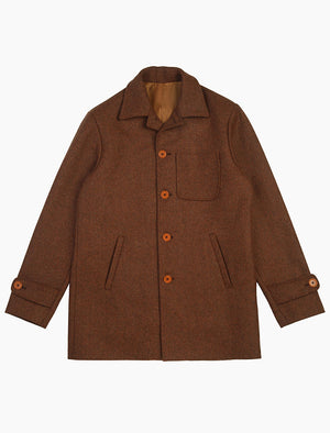 Brick Herringbone Wool Overcoat | 40 Colori