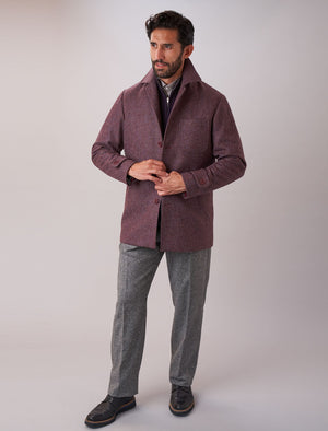 Mens pure cheap wool overcoat