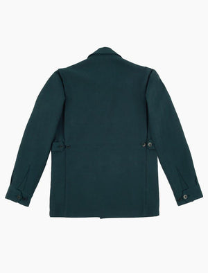 Teal Herringbone Cotton Shacket | 40 Colori