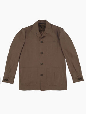 Brown Linen Shacket | 40 Colori