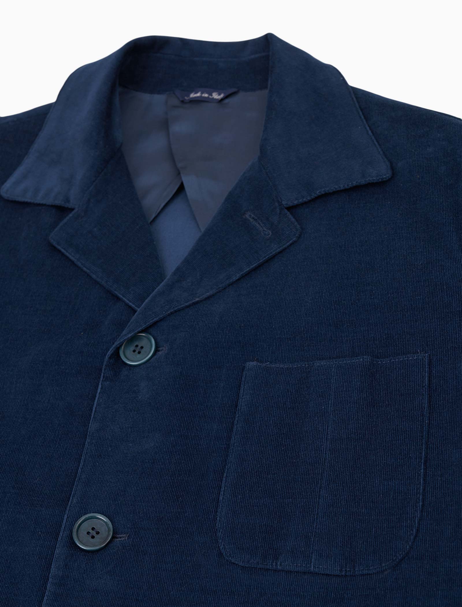 Dark Teal Needlecord Shacket | 40 Colori
