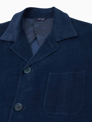 Dark Teal Needlecord Shacket | 40 Colori