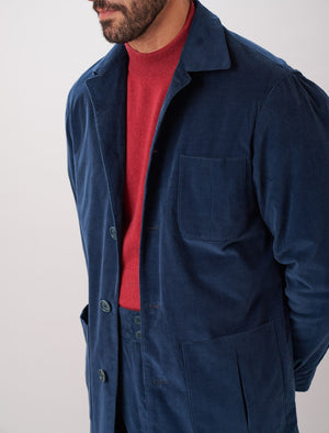 Dark Teal Needlecord Shacket | 40 Colori