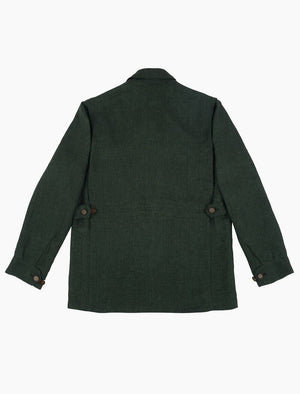 Dark Green Linen Shacket | 40 Colori