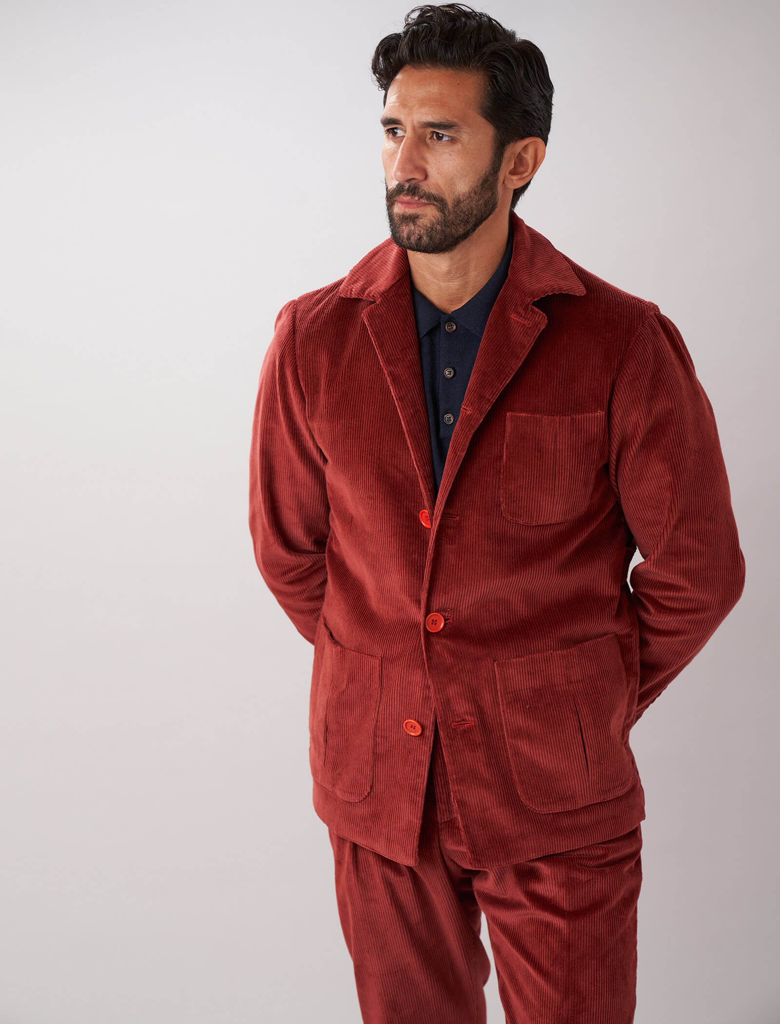 Rouge 8 Wale Corduroy Shacket | 40 Colori