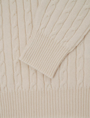 Cream Cable Knit Cashmere Jumper | 40 Colori