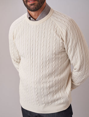 Cream Cable Knit Cashmere Jumper | 40 Colori