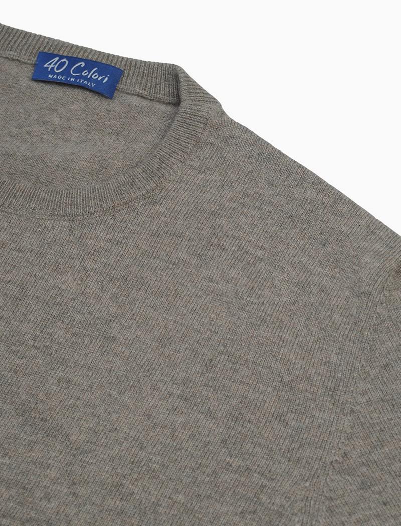 Peppercorn Crew Neck Cashmere Jumper | 40 Colori