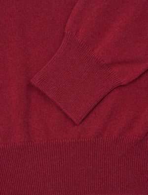 Magenta Mock Neck Cashmere Jumper | 40 Colori