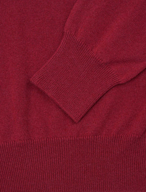 Magenta Mock Neck Cashmere Jumper | 40 Colori