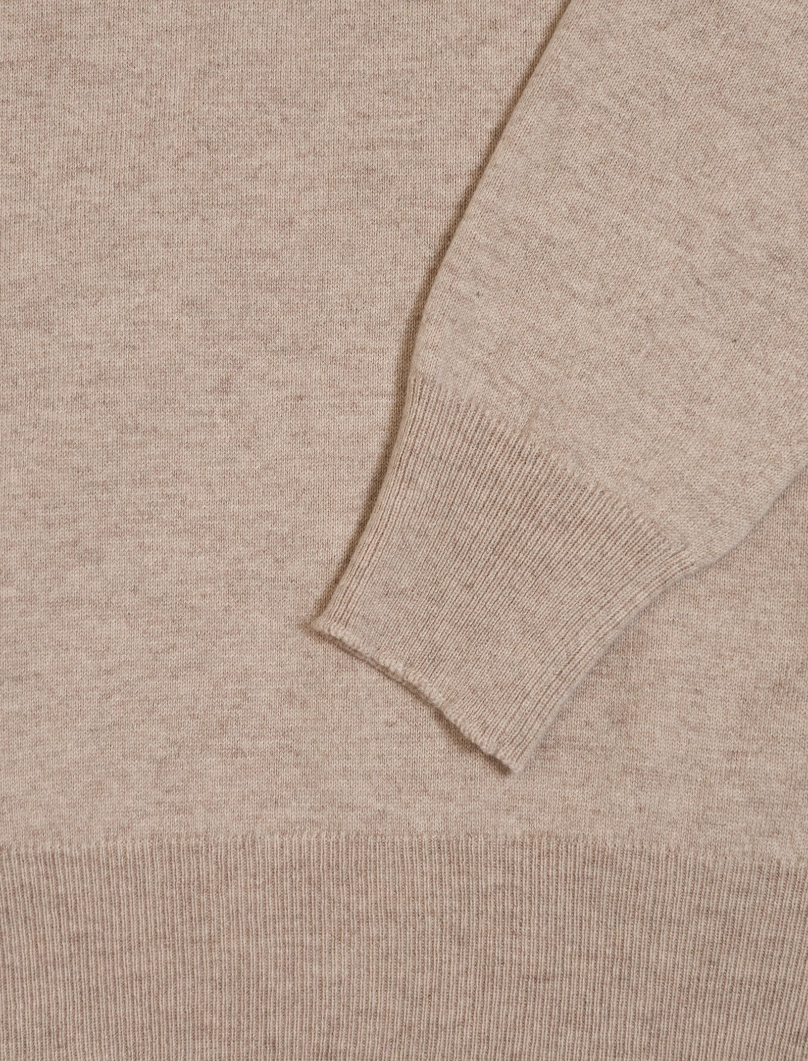 Light Beige Roll Neck Cashmere Jumper