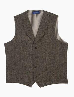 Taupe Donegal Wool Waistcoat | 40 Colori