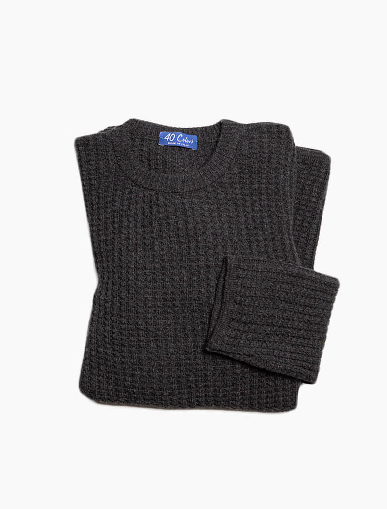 COLE KNIT -CHARCOAL- | IN ONLINE STORE