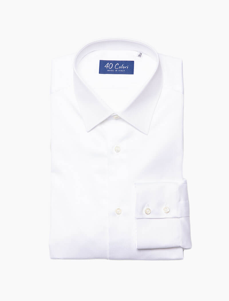 Classic White Cotton Shirt | 40 Colori