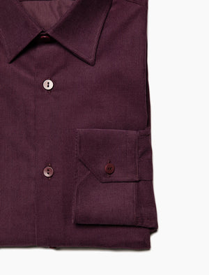 Burgundy Thin Corduroy Shirt | 40 Colori
