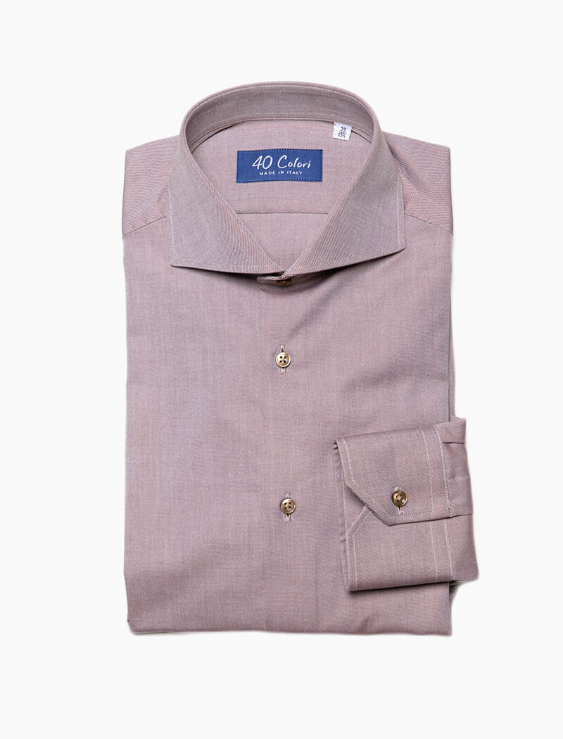 Jane Brown Cotton Shirt | 40 Colori