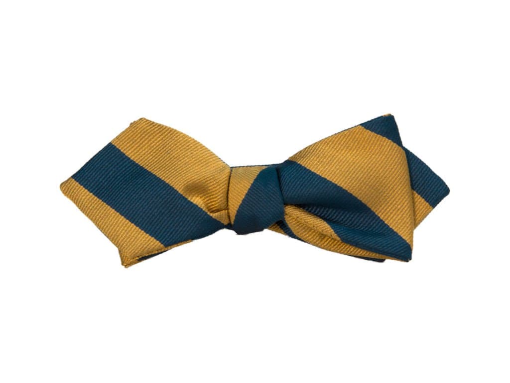 CLUB STRIPED SILK SPENCER BOW TIE