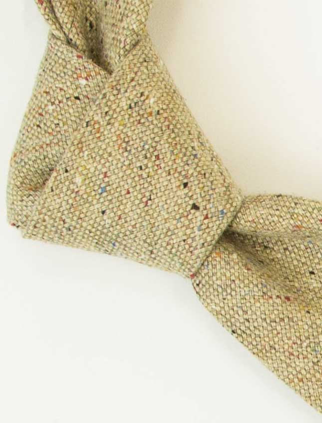 Beige Melange Wool & Silk Tie | 40 Colori