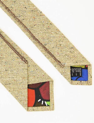 Beige Melange Wool & Silk Tie | 40 Colori