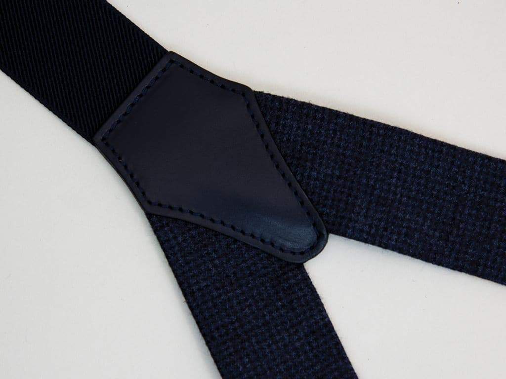 Navy Donegal Wool Braces