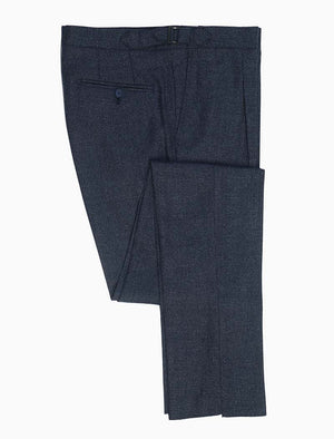 Blue Birdseye Wool Slim Trousers | 40 Colori 