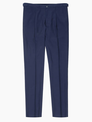 Navy Fresco Wool Slim Trousers | 40 Colori