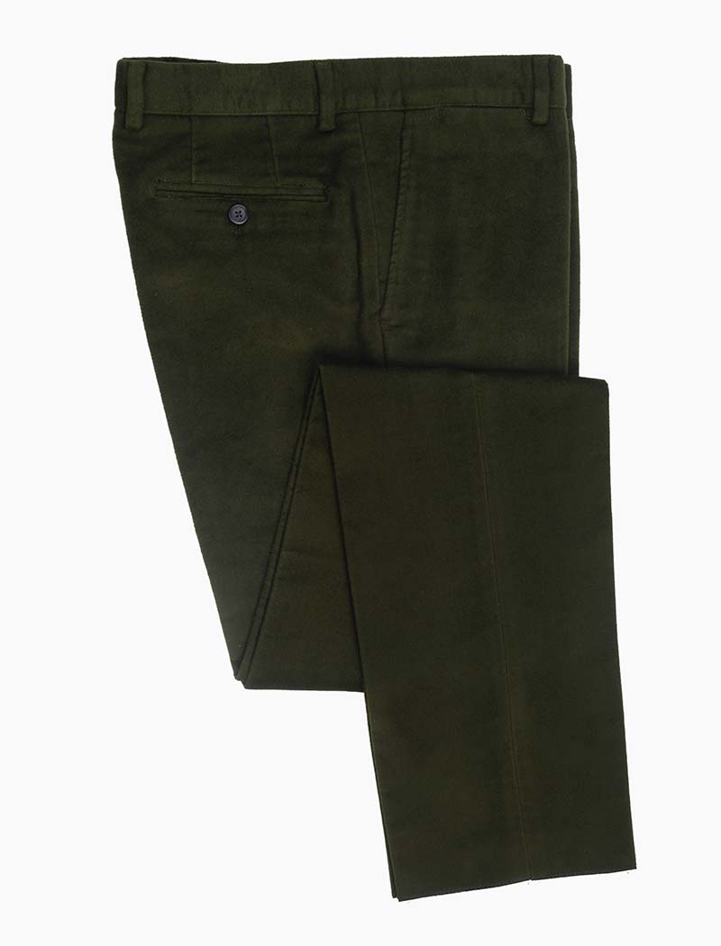 Moleskin Trousers - Dark Green