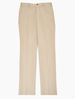 Beige Light Moleskin Comfort Trousers | 40 Colori