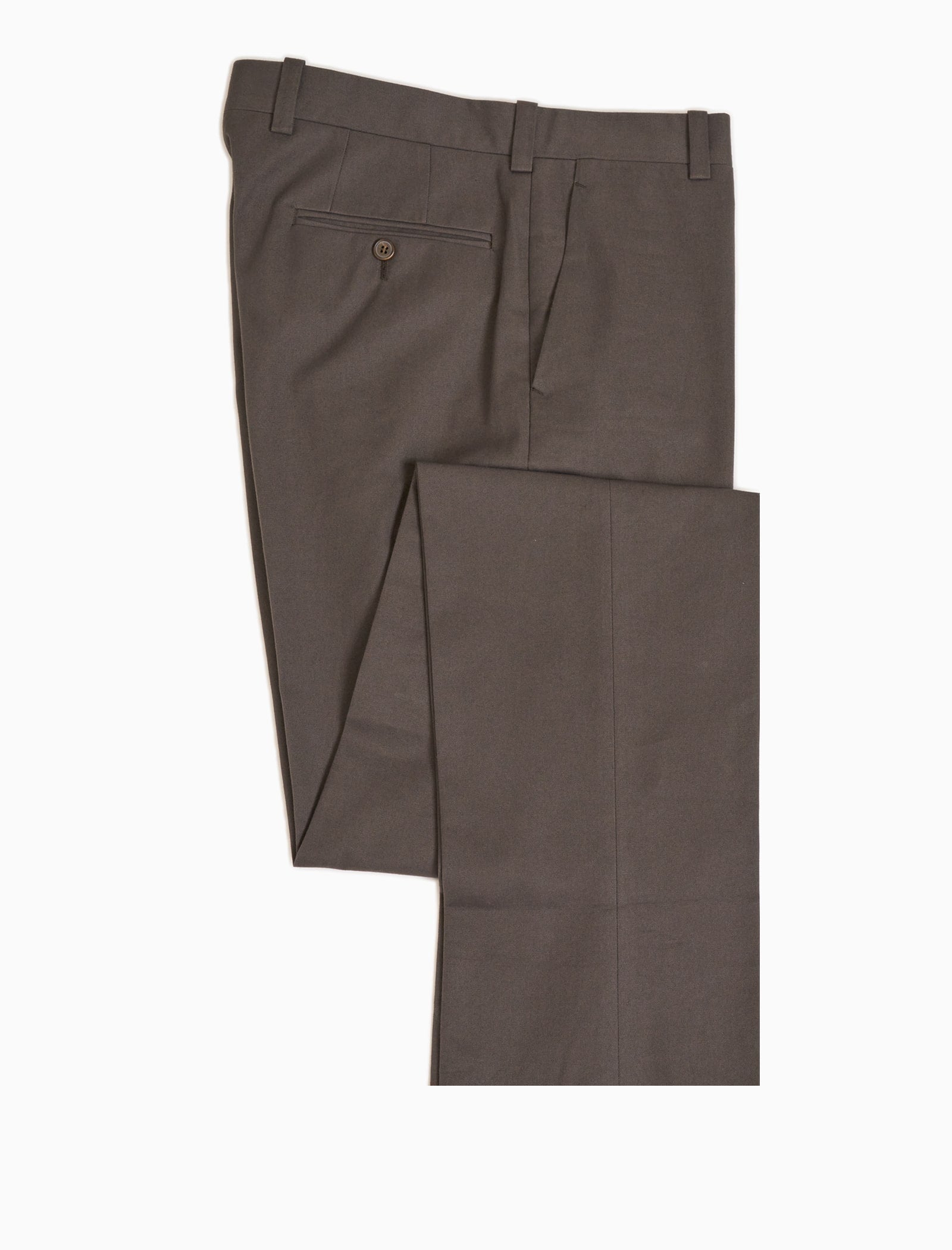 Grey Brown Cotton Comfort Trousers