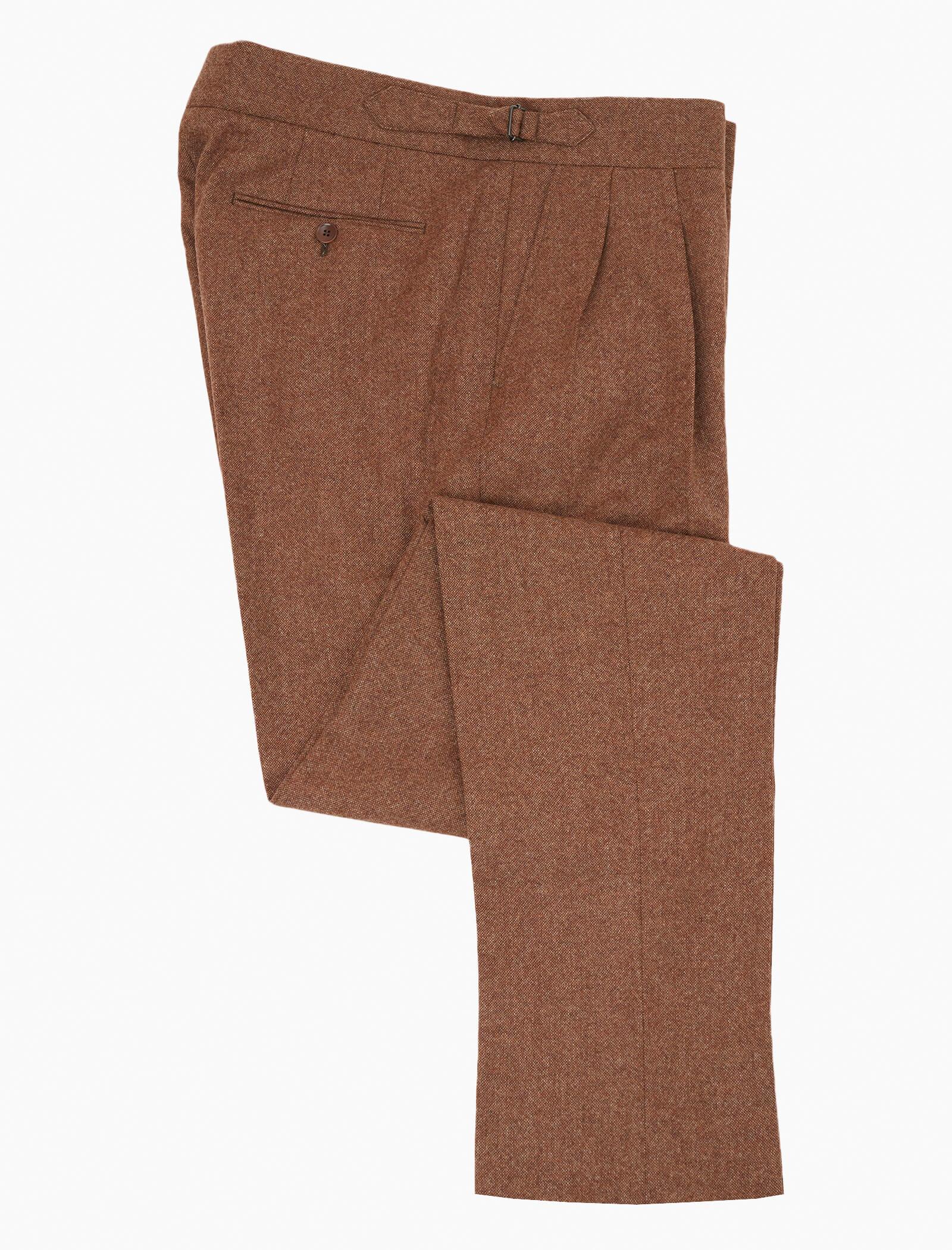 Rouge Plain Weave Lambswool High Waisted Trousers | 40 Colori