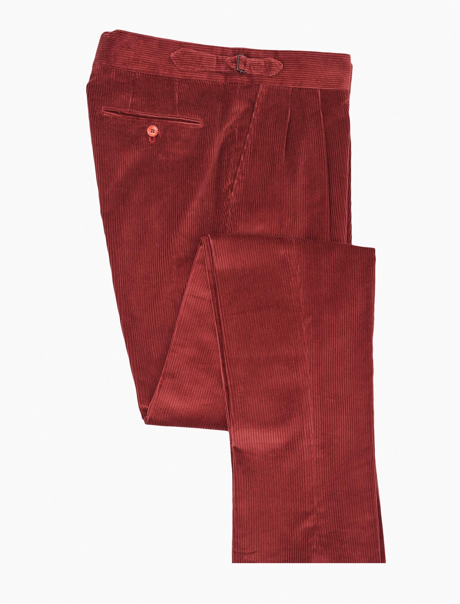 Rouge 8 Wale Corduroy High Waisted Trousers | 40 Colori