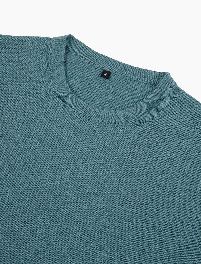 Aqua Short Sleeve Cotton, Cashmere & Silk Knit T Shirt | 40 Colori