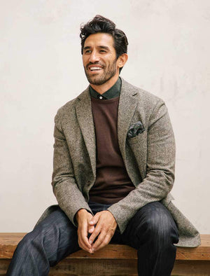 Donegal tweed blazer discount